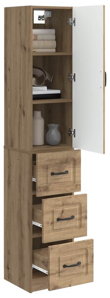 VidaXL Szekrény szett 2 db 33 x 34,5 x 87 cm Szerelt Fa Kézműves Tölgy