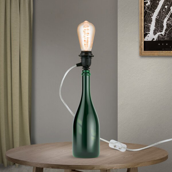 BOTTLE modern asztali lámpa 1xE27, átlátszó