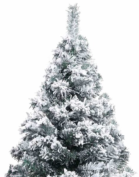 Zöld PVC műkarácsonyfa hóval 120 cm