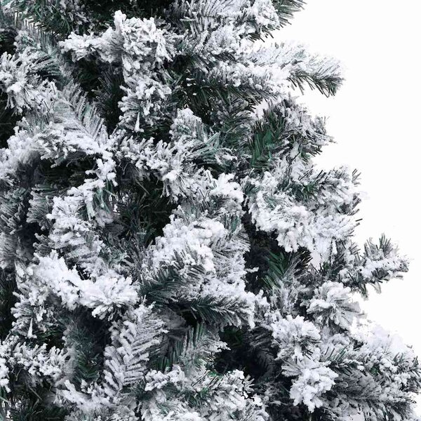 Zöld PVC műkarácsonyfa hóval 120 cm
