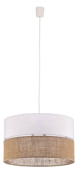 TK Lighting Linobianco lógó világítás juta, dimmelhető, Fehér / opál, Nappali / Étkező, Textil / szövet / selyem, Modern