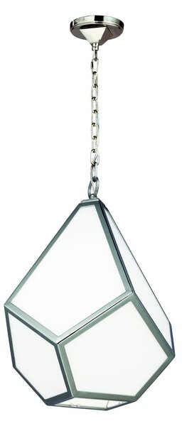 Feiss glamour modern függeszték diamond fehér festett nikkel elsfe-diamond-p-m