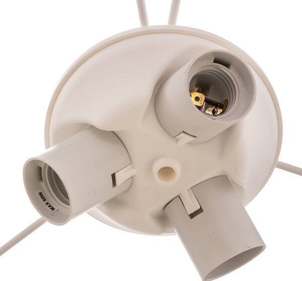 TK Lighting Linobianco lógó világítás juta, dimmelhető, Fehér / opál, Nappali / Étkező, Textil / szövet / selyem, Modern