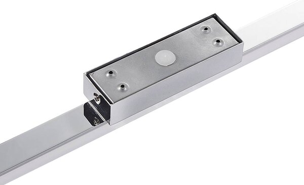 Lindby LED fürdőszobai mennyezeti lámpa Levke, 116 cm, fényerőszabályzó, IP44, dimmelhető, Fehér / opál, Fürdőszoba, Műanyag, Modern