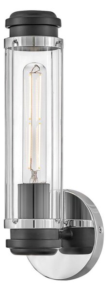 Hinkley lighting vintage fali lámpa masthead króm fekete átlátszó elshk-masthead1-pcbk IP44