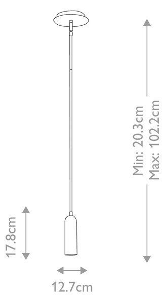 Hinkley modern függeszték dax fekete elshk-dax-mp-bk