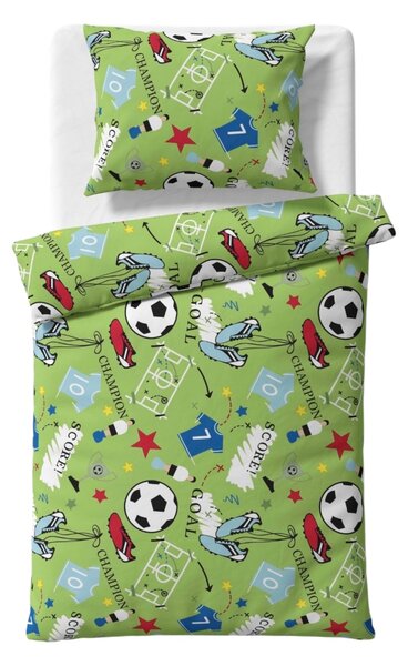 FUTBALLÁLMOK - gyermek pamut lepedő Méret: Gyerekméret 1x 90x135 + 1x 65x45
