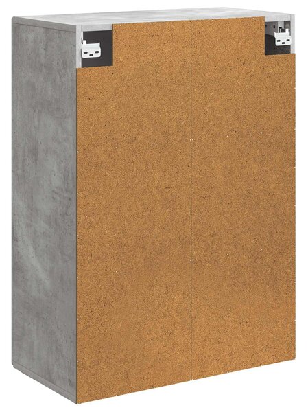 VidaXL Fali szekrény Betonszürke 66 x 34,5 x 90 cm Szerelt Fa
