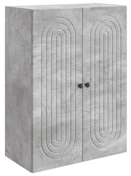 VidaXL Fali szekrény Betonszürke 66 x 34,5 x 90 cm Szerelt Fa