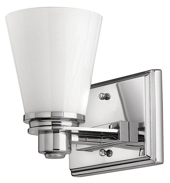 Hinkley glamour klasszikus fali lámpa avon fehér króm elshk-avon1-bath IP44