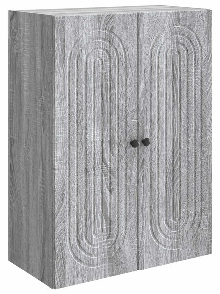 VidaXL Fali szekrény Szürke Sonoma 66 x 34,5 x 90 cm Szerelt Fa