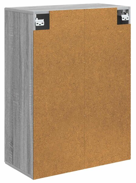 VidaXL Fali szekrény Szürke Sonoma 66 x 34,5 x 90 cm Szerelt Fa