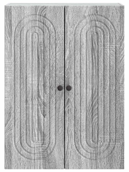 VidaXL Fali szekrény Szürke Sonoma 66 x 34,5 x 90 cm Szerelt Fa