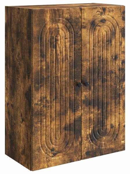 VidaXL Fali szekrény Füstös Tölgy 66 x 34,5 x 90 cm Szerelt Fa