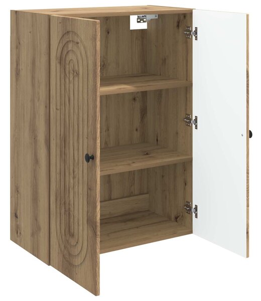 VidaXL Fali szekrény Kézműves Tölgy 66 x 34,5 x 90 cm Szerelt Fa
