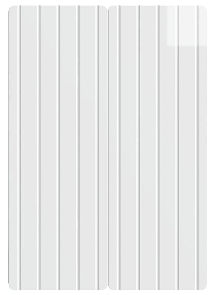 VidaXL Fali szekrény Magasfényű Fehér 66 x 34,5 x 92 cm Szerelt Fa