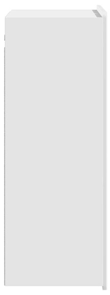 VidaXL Fali szekrény Magasfényű Fehér 66 x 34,5 x 92 cm Szerelt Fa
