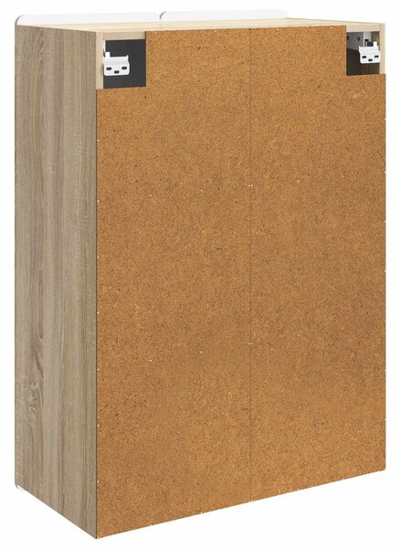 VidaXL Fali szekrény Sonoma Tölgy 66 x 34,5 x 92 cm Szerelt Fa