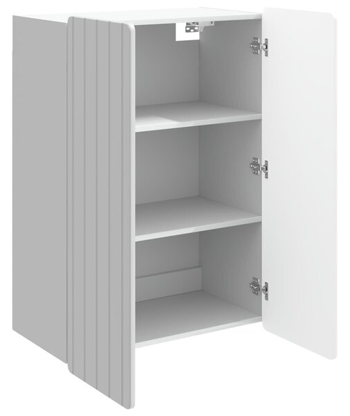 VidaXL Fali szekrény Magasfényű Fehér 66 x 34,5 x 92 cm Szerelt Fa
