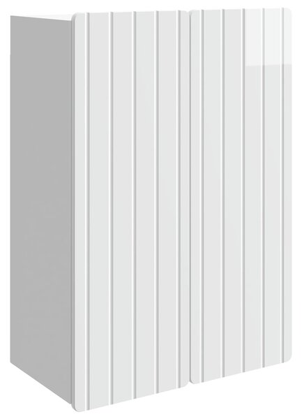 VidaXL Fali szekrény Magasfényű Fehér 66 x 34,5 x 92 cm Szerelt Fa