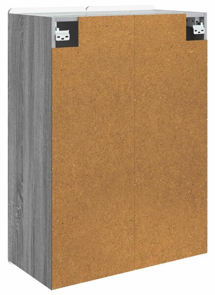 VidaXL Fali szekrény Szürke Sonoma 66 x 34,5 x 92 cm Szerelt Fa