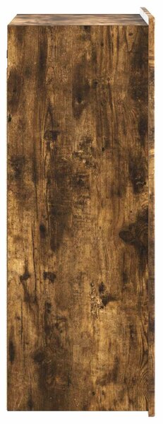 VidaXL Fali szekrény Füstös Tölgy 66 x 34,5 x 92 cm Szerelt Fa
