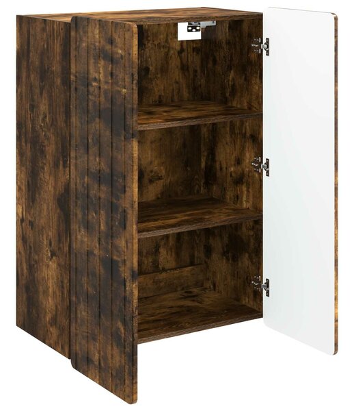 VidaXL Fali szekrény Füstös Tölgy 66 x 34,5 x 92 cm Szerelt Fa