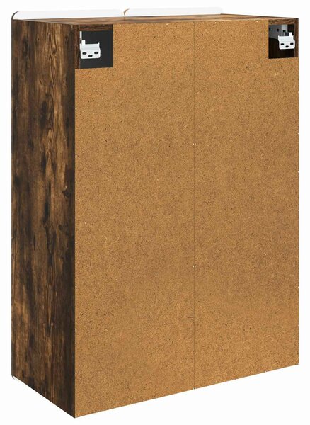 VidaXL Fali szekrény Füstös Tölgy 66 x 34,5 x 92 cm Szerelt Fa
