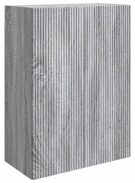 VidaXL Fali szekrény Szürke Sonoma 66 x 34,5 x 90 cm Szerelt Fa