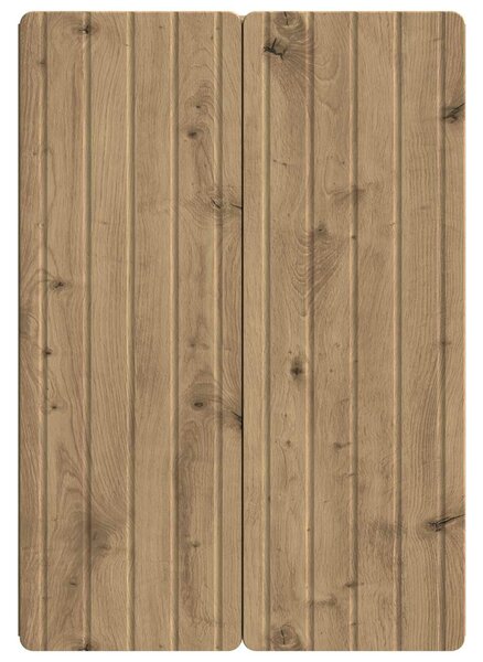 VidaXL Fali szekrény Kézműves Tölgy 66 x 34,5 x 92 cm Szerelt Fa