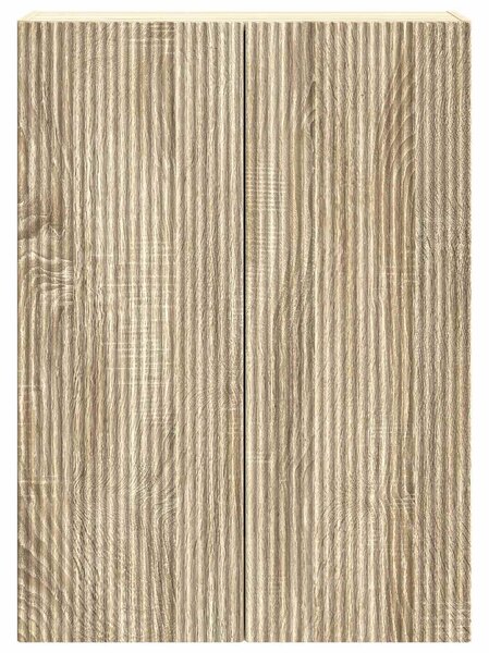 VidaXL Fali szekrény Sonoma Tölgy 66 x 34,5 x 90 cm Szerelt Fa