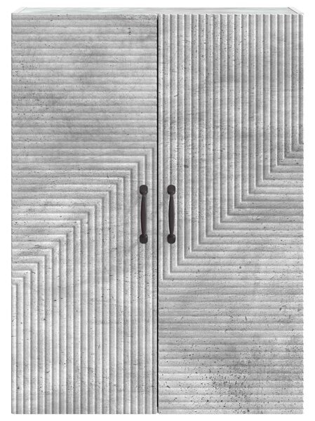 VidaXL Fali szekrény Betonszürke 66 x 34,5 x 90 cm Szerelt Fa
