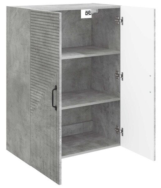 VidaXL Fali szekrény Betonszürke 66 x 34,5 x 90 cm Szerelt Fa