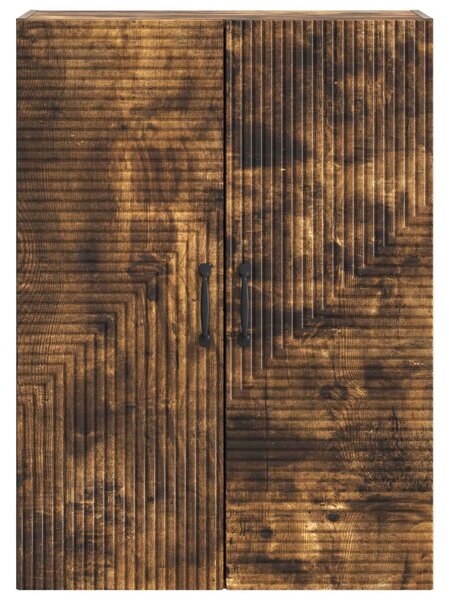 VidaXL Fali szekrény Füstös Tölgy 66 x 34,5 x 90 cm Szerelt Fa