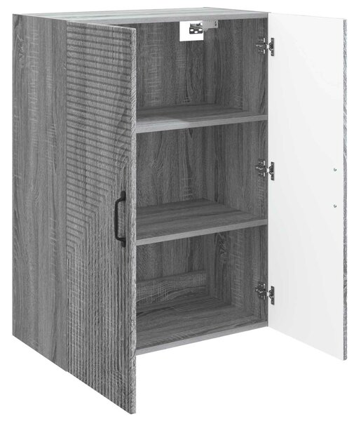 VidaXL Fali szekrény Szürke Sonoma 66 x 34,5 x 90 cm Szerelt Fa