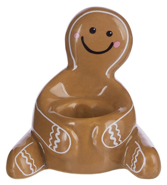 GINGERBREAD kerámia gyertyatartó mézeskalács 6 cm