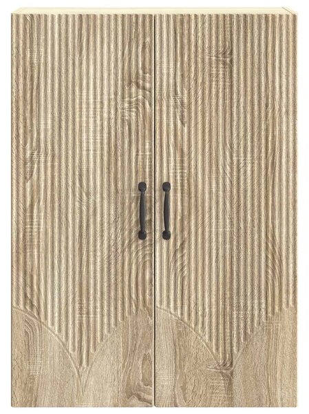 VidaXL Fali szekrény Sonoma Tölgy 66 x 34,5 x 90 cm Szerelt Fa