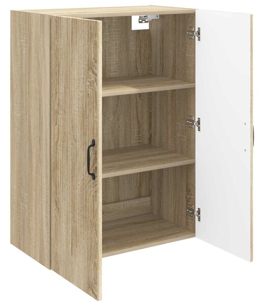 VidaXL Fali szekrény Sonoma Tölgy 66 x 34,5 x 90 cm Szerelt Fa