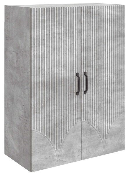 VidaXL Fali szekrény Betonszürke 66 x 34,5 x 90 cm Szerelt Fa