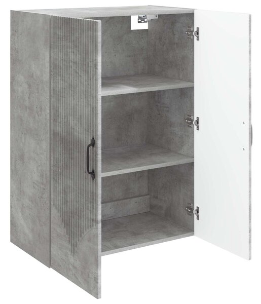 VidaXL Fali szekrény Betonszürke 66 x 34,5 x 90 cm Szerelt Fa