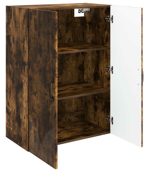 VidaXL Fali szekrény Füstös Tölgy 66 x 34,5 x 90 cm Szerelt Fa