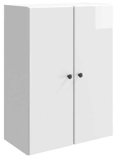 VidaXL Fali szekrény Magasfényű Fehér 66 x 34,5 x 90 cm Szerelt Fa