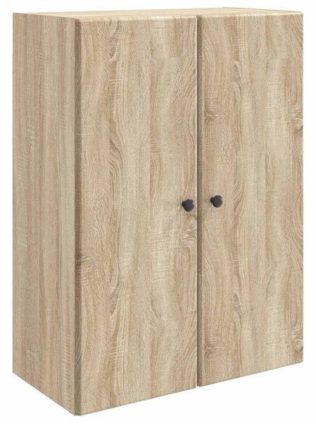 VidaXL Fali szekrény Sonoma Tölgy 66 x 34,5 x 90 cm Szerelt Fa