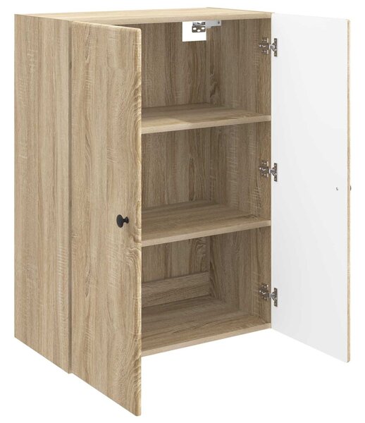 VidaXL Fali szekrény Sonoma Tölgy 66 x 34,5 x 90 cm Szerelt Fa