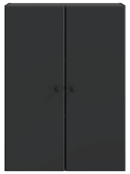 VidaXL Fali szekrény Fekete 66 x 34,5 x 90 cm Szerelt Fa