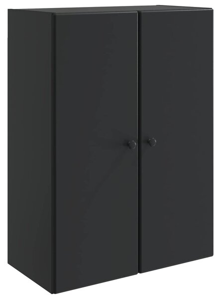 VidaXL Fali szekrény Fekete 66 x 34,5 x 90 cm Szerelt Fa