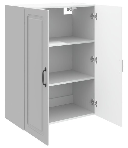VidaXL Fali szekrény Magasfényű Fehér 66 x 34,5 x 90 cm Szerelt Fa