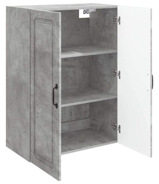 VidaXL Fali szekrény Betonszürke 66 x 34,5 x 90 cm Szerelt Fa