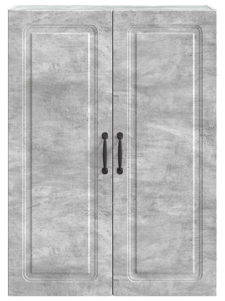 VidaXL Fali szekrény Betonszürke 66 x 34,5 x 90 cm Szerelt Fa
