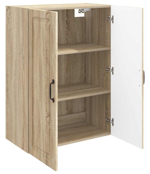 VidaXL Fali szekrény Sonoma Tölgy 66 x 34,5 x 90 cm Szerelt Fa